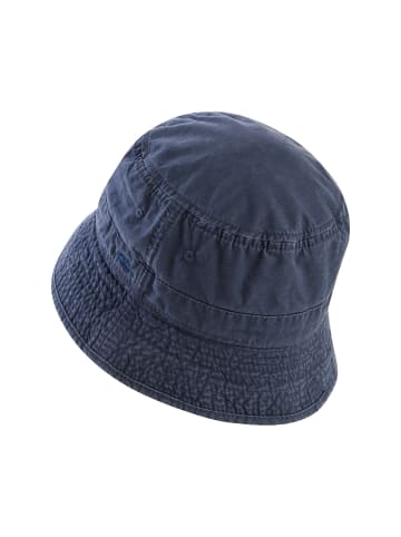 Camel Active Bucket Hat aus reiner Baumwolle in Navyblau
