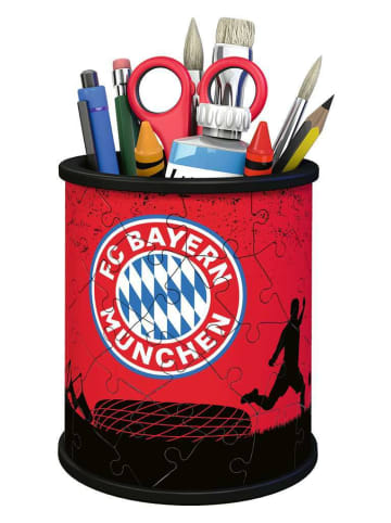 Ravensburger Konstruktionsspiel Puzzle 54 Teile 3D Puzzle Stiftehalter FC Bayern München 6-99 Jahre in bunt