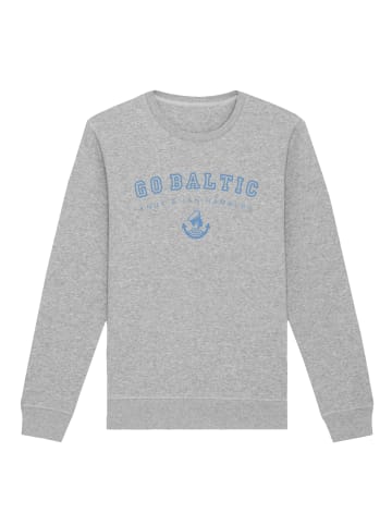 F4NT4STIC Sweatshirt Go Baltic Knut & Jan Hamburg in grau meliert