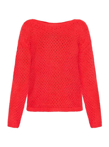 Betty Barclay Lochstrick-Pullover langarm in High Risk Red