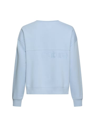 Camel Active Sweatshirt aus Baumwollgemisch in Hellblau