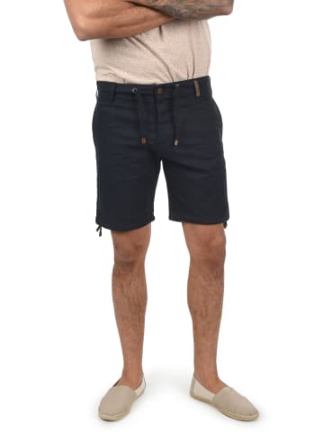 INDICODE Leinenhose IDMoses 70052MM kurze Hose aus Leinenqualität in Schwarz
