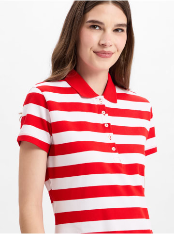 Marie Lund Kleid in rot weiß - 0008