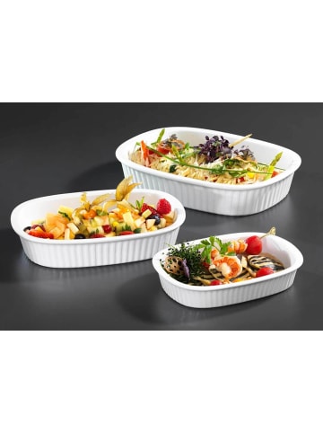 Ritzenhoff & Breker 3er Set Auflaufformen Bianco 32 x 24 cm in weiß