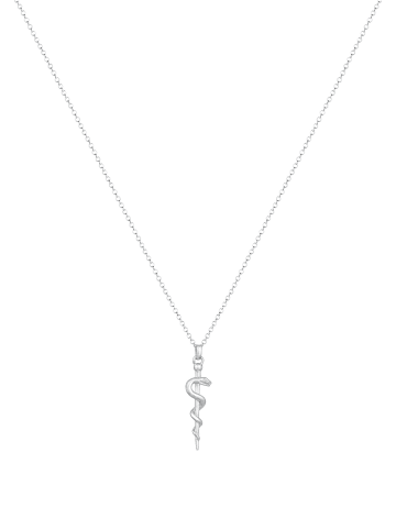 Elli Halskette 925 Sterling Silber Heilsymbol, Schlange in Silber