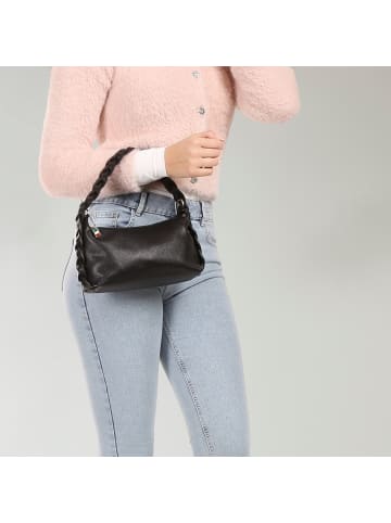 Florence Florence Umhängetasche Leder schwarz ca. 25cm