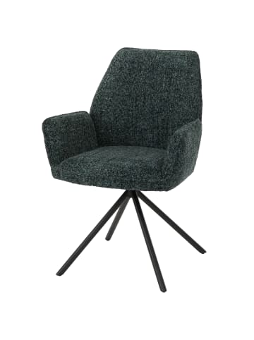 MCW Esszimmerstuhl G67, Gestell schwarz, dunkelgrün