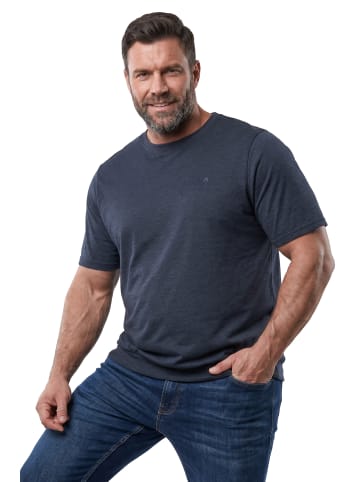 Men Plus Kurzarm T-Shirt in navy blau
