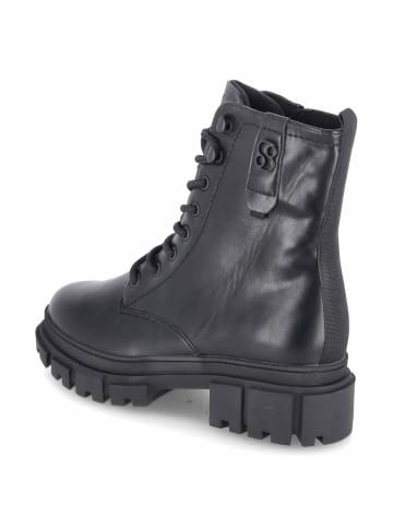 S. Oliver Schnürstiefeletten in schwarz
