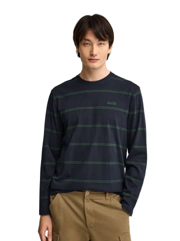 Polo Club T-Shirt MAN REMO LONG SLEEVE LOOSE FIT in Navyblau-Grün