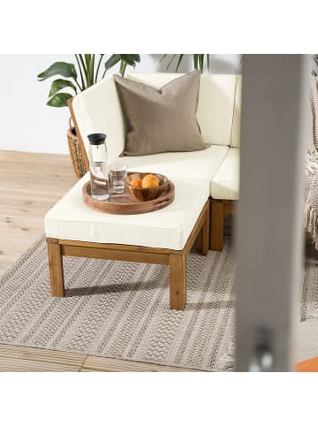 home24 Loungegruppe LEXI 3-teilig in Wollweiß