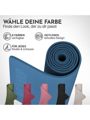 Neolymp Yogamatte "YM320" in Indigoblau, 183x61 cm