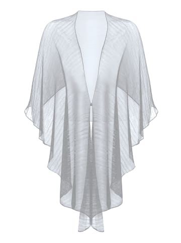 Vera Mont Cape im Glitzer-Look in Grau/Silber
