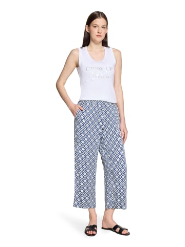 Betty Barclay Marlene-Hose mit elastischem Bund in Blau/Weiß