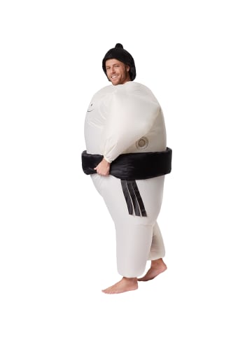 tectake Wrestler/Aufblasanzug, Inkl. Kopfbedeckung, Jungesellenabschied