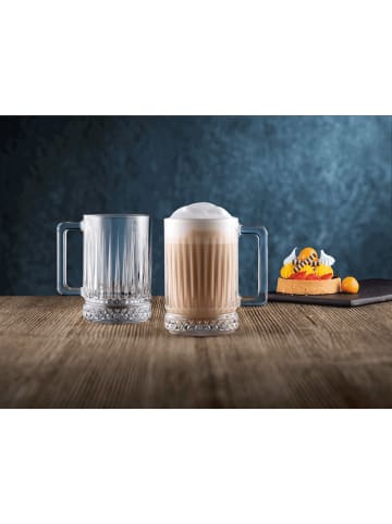 Pasabahce 2er-Gläser Set mit Henkel Teeglas 310ml in Transparent