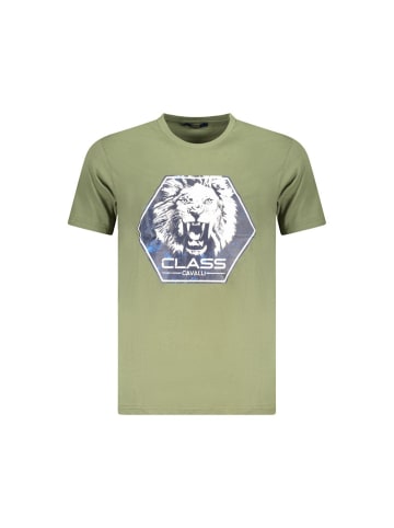 cavalli CLASS Grünes Baumwoll-T-Shirt
