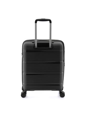 Gladiator 0800 4 Rollen Kabinentrolley 55 cm mit Dehnfalte in black