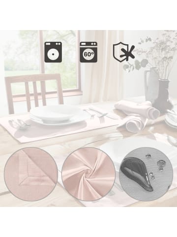 Erwin Müller Tischset 2er-Pack Madrid in altrose