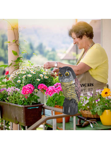 relaxdays 2x Vogelschreck "Eule" in Mehrfarbig