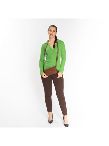 Lazarotti Bologna Leather Umhängetasche Leder 21 cm brown