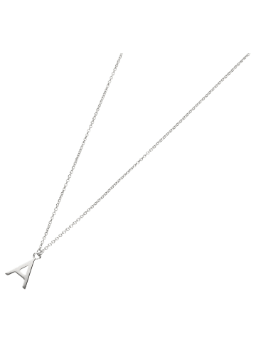 Smart Jewel Collier Mit Buchstabe A in Silber