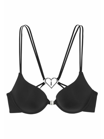 LASCANA Push-up-BH in schwarz