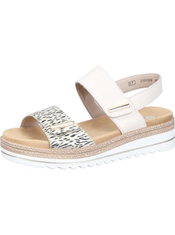 remonte Klassische Sandaletten in beige-gold/porzellan
