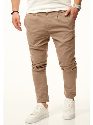 DAILY COTTON Chinohose - im CROPPED Slim-Fit Stil als Stoffhose in Beige