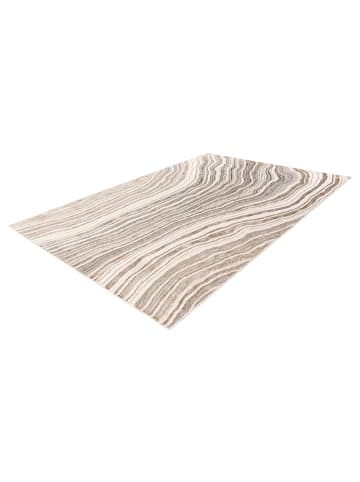 Vivorum Wohnzimmer Kurzflor Teppich Chalk 225 in silber - beige