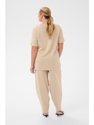 KAFFE curve T-Shirt kurzarm KCannia Loose fit in Feather Gray