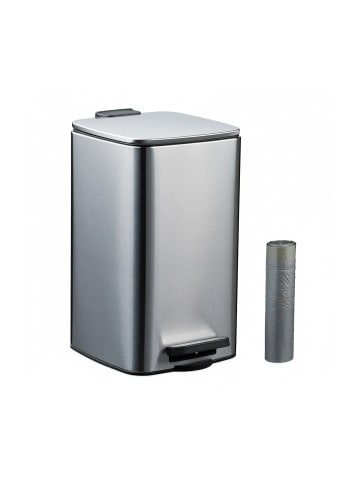 relaxdays Kosmetikeimer in Silber - 8 Liter