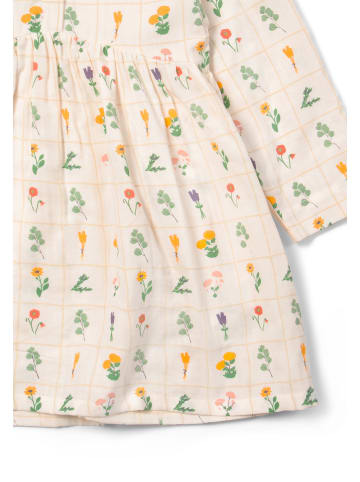 Little Green Radicals Kleid aus Bio-Baumwolle in Creme