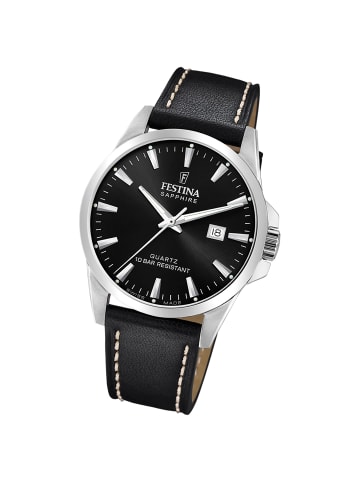 Festina Analog-Armbanduhr Festina Swiss Made schwarz groß (ca. 41mm)