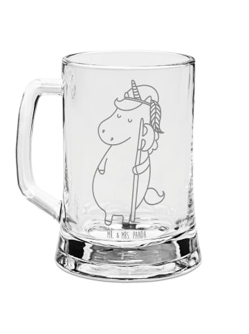Mr. & Mrs. Panda Bierglas Einhorn ohne Spruch in Transparent