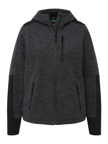 Ulla Popken Sweatjacke in schwarz