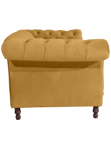 58 aufm Kessel CHESTERFIELD Sofa 3-Sitzer Kaylin Samtvelours mais