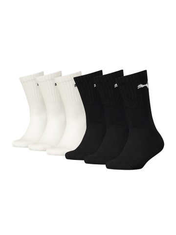 Puma Socken 6er Pack in Schwarz/Weiß