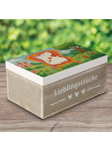 Mr. & Mrs. Panda Schatztruhe Einhorn Prinzessin Design ohne Spruch in Weiß