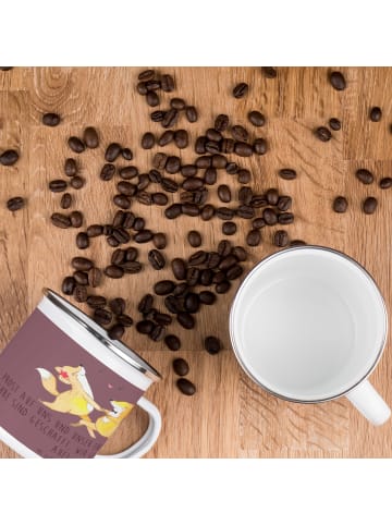 Mr. & Mrs. Panda Camping Emaille Tasse 15. Hochzeitstag Gläserne... in Kaffa Coffee