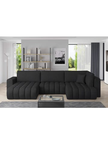 MF Design Bonita Recamiere Links in Anthrazit -  (L) 175 x (B) 350 x (H) 92 cm