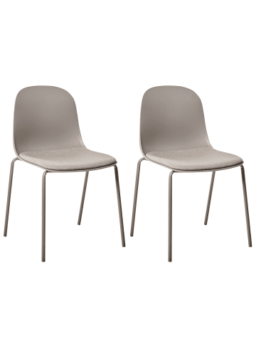 Beliani 2er-Set Konferenzstuhl DORR in Beige