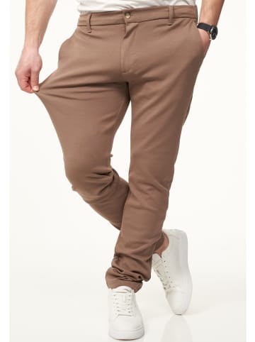 DAILY COTTON Chinohose - als Performance Pants mit Super Stretch in Slim-Fit in Coffee