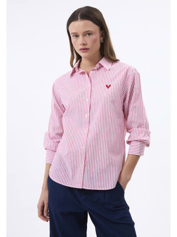Felix Hardy Oversize Hemd Langarm in pink