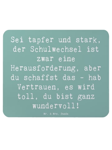 Mr. & Mrs. Panda Mouse Pad Spruch Einen Schulwechsel bewältigen ... in Meeresbrise