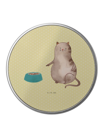 Mr. & Mrs. Panda Aufbewahrungsbox Katze Fressen ohne Spruch in Gelb Pastell