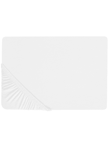 Beliani Bettlaken JANBU in Weiß - (W) 90 x (H) 30 x (L) 200 cm