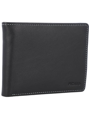 PICARD Diego Geldbörse Leder 12,5 cm in schwarz