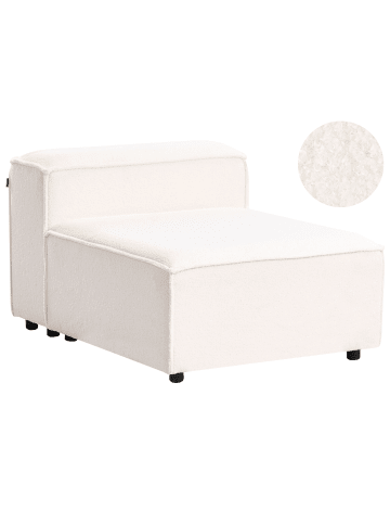 Beliani Sofaelement ARDAL in Weiß/Schwarz - (W) 88 x (H) 68 x (L) 120 cm