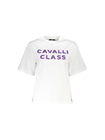 cavalli CLASS Weiß Baumwolle Damen T-Shirt